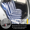 Picture of LoyaGour Back Seat Cover for Car Trucks Van SUV Jeep,Waterproof Rear Bench Towel Seat Covers for Dogs and Kids,Automotive Backseat Protector (Blue Stripe)