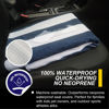 Picture of LoyaGour Back Seat Cover for Car Trucks Van SUV Jeep,Waterproof Rear Bench Towel Seat Covers for Dogs and Kids,Automotive Backseat Protector (Blue Stripe)