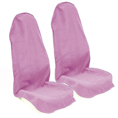Picture of LoyaGour Car Seat Cover Protector Front Seats,for Gym Workout,Running,Swimming,Beach and Hiking,Waterproof Sweat Towel Bucket Seat Covers for Trucks SUV Jeep (Pink, 2Pcs)