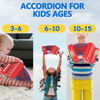 Picture of Kids Accordion,Toy Accordion for Kids Ages 3 5 9 7 10 12 Child Children Toddlers Beginners Mini Accordion Musical Instrument 10 Keys Button Small for Boy Girls Christmas（Black）