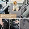 Picture of Lesure Small Dog Car Seat for Small Dogs - Waterproof Dog Booster Seat for Car with Storage Pockets and Clip-On Safety Leash and Thickened Memory Foam Filling, Pet Carseat Travel Carrier Bed, Grey