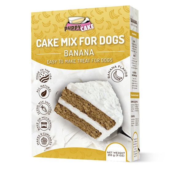 Picture of Puppy Cake Banana Cake Mix and Frosting for Dogs-9 oz
