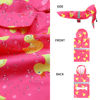 Picture of NACOCO Large Dog Raincoat Adjustable - Pet Rubber Ducks Yellow Water Proof Clothes Lightweight Rain Jacket Poncho Hoodies with Strip Reflective Pink (Pink M, Yellow Duck)
