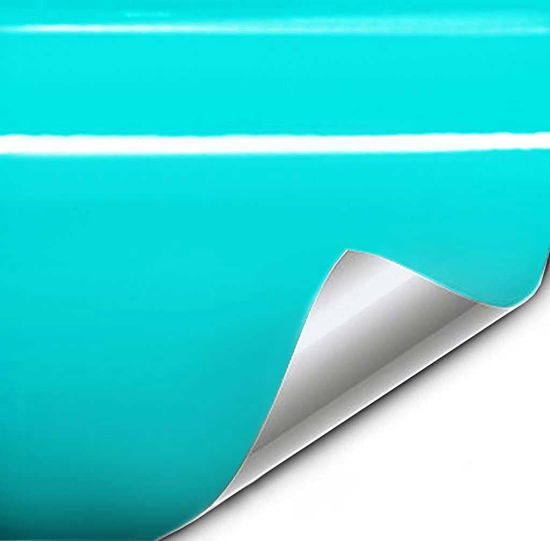 Picture of VViViD+ Premium Vinyl Wrap Film (1/2ft x 5ft, Gloss Miami Teal)