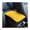 Picture of 8sanlione Car Armrest Storage Box Mat, Fiber Leather Car Center Console Cover, Car Armrest Seat Box Cover Accessories Interior Protection for Most Vehicle, SUV, Truck, Car (Yellow)