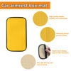 Picture of 8sanlione Car Armrest Storage Box Mat, Fiber Leather Car Center Console Cover, Car Armrest Seat Box Cover Accessories Interior Protection for Most Vehicle, SUV, Truck, Car (Yellow)