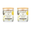 Picture of One Fur All, Pet House Candle - 100% Plant-Based Wax Candle - Pet Odor Eliminator for Home - Non-Toxic and Eco-Friendly Air Freshening Scented Candles - (Pack of 2, Silver & Gold)
