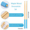 Picture of 4 Pairs 5A Maple Wood Drumsticks Non-slip Drum Sticks for Kids Adults Beginners