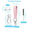 Picture of QBUC Genuine Leather Car Keychain,Universal Heavy Duty Metal Key Chain Accessories,Car Fob Key Keychain Holder with 360 Degree Rotatable Snap Swivel and Anti-Lost D-Ring for Men Women(Light Pink)
