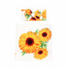 Picture of Galabloomer Newborn Receiving Blanket Headband Set Baby Flower Rose Swaddle with big bow (white sunflower)
