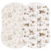 Picture of Sorrel + Fern 2-Pack Fitted Bassinet Sheets (Magic Forest) - Buttery Soft Cotton Blend for Standard Bassinet