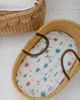 Picture of Sorrel + Fern 2-Pack Fitted Bassinet Sheets (Farm Animals) - Buttery Soft Cotton Blend for Standard Bassinet