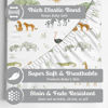 Picture of Sorrel + Fern 2-Pack Fitted Bassinet Sheets (Safari Adventures) - Buttery Soft Cotton Blend for Standard Bassinet