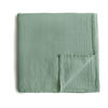 Picture of mushie Muslin Baby Swaddle Blanket | 100% Organic Cotton (Roman Green)