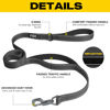 Picture of Fida 6 FT Heavy Duty Dog Leash with 2 Comfortable Padded Handles, Traffic Handle & Advanced Easy Snap Hook, Reflective Walking Lead for Large, Medium & Small Breed Dogs, Black