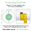 Picture of Pro Goleem Baby Closet Dividers Unisex Baby Closet Organizer for Nursery Baby Clothes Size Age Dividers Fits 1.5" Rod 6 PCS