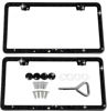 Picture of SunplusTrade Bling License Plate Frame for Women 2 Pack Sparkly License Plate Frames Bedazzled Diamond Rhinestone Crystals (Black)