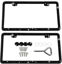 Picture of SunplusTrade Bling License Plate Frame for Women 2 Pack Sparkly License Plate Frames Bedazzled Diamond Rhinestone Crystals (Black)
