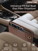 Picture of Owntow Universal Fit Car Seat Gap Filler Organizer, Premium Leather Car Organizers and Storage Car Accessories for Women/Men, Adjustable Gap Filler for Car SUV Truck (Brown, 2 Pack)