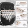 Picture of Acrylic Kalimba Thumb Piano,YUNDIE Portable 17/21 Keys Mbira Crystal Finger Piano, Musical Instruments Birthday Gift for Kid Adult Beginners Professional(Clear) (21 Keys)