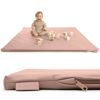 Picture of Stylish Vegan Leather Baby Play Mat - Soft, Easy to Clean Floor Mat Creates A Safe Play Area for Your Baby - The Perfect Modern Foam Playmat Fits Nicely with Your Kids Playroom Or Home Decor