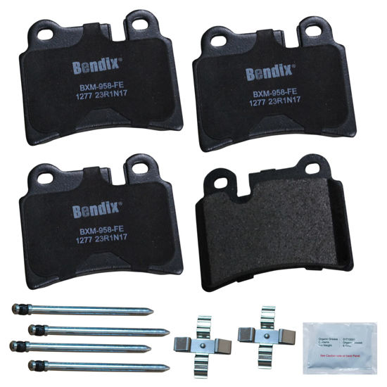 Picture of Bendix Priority1 CFM1277 Semi-Metallic Rear Brake Pads for Volkswagen Touareg 2006, Touareg 2010