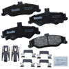 Picture of Bendix Priority1 CFC750 Ceramic Rear Brake Pads for Avanti II 2004-2001, Chevrolet Camaro 2002-1998, Pontiac Firebird 2002-1998