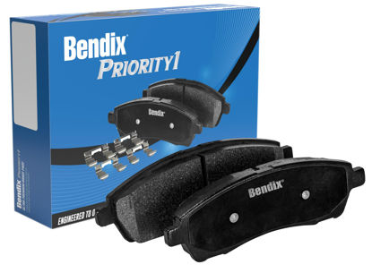 Picture of Bendix Priority1 CFC1901 Ceramic Rear Brake Pads for Chrysler Pacifica 2024-2017, Voyager 2024-2020