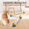 Picture of Migipaws Interactive Cat Ball Toy Set, Fun Tracker, Automatic Rolling Chase Ball with Fluffy Tail, A Small Mice, Rechargeable（Blue）
