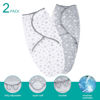 Picture of Biloban Baby Swaddle for Boy Girls, Baby Swaddles 3-6 Months, Swaddle Blanket Cotton, Newborn Swaddle, Newborn Essentials, Lovely Grey Print, 2 Pack