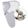 Picture of Biloban Baby Swaddle for Boy Girls, Baby Swaddles 3-6 Months, Swaddle Blanket Cotton, Newborn Swaddle, Newborn Essentials, Lovely Grey Print, 2 Pack