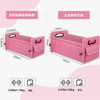 Picture of JiatuA Car Trunk Organizer, Car Organizers and Storage Collapsible Multi Compartment Container Box, Adjustable Car Accessories for SUV Sedan Truck, Large Size, Pink