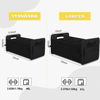 Picture of JiatuA Car Trunk Organizer, Car Organizers and Storage Collapsible Multi Compartment Container Box, Adjustable Car Accessories for SUV Sedan Truck, Large Size, Black