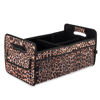 Picture of JiatuA Car Trunk Organizer, Car Organizers and Storage Collapsible Multi Compartment Container Box, Adjustable Car Accessories for SUV Sedan Truck, Standard Size, Leopard print
