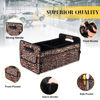 Picture of JiatuA Car Trunk Organizer, Car Organizers and Storage Collapsible Multi Compartment Container Box, Adjustable Car Accessories for SUV Sedan Truck, Standard Size, Leopard print