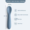 Picture of 6 Pack Baby Spoons, First Stage Spoons, Shorter Length for Self Feeding, 6+ Months, Baby Training Spoons Infant Spoons, Food Grade Silicone, Dishwasher Safe & Boil-proof