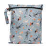 Picture of Bumkins Disney Waterproof Wet Bag for Baby, Travel, Swim Suit, Cloth Diapers, Pump Parts, Pool, Gym Clothes, Toiletry, Hook to Stroller, Daycare, Zipper Reusable Packing, Nightmare Before Christmas