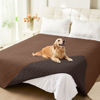 Picture of hyha Waterproof Dog Blanket, Soft Dog Bed Cover Pet Blankets, Waterproof Sofa Couch Cover for Dogs Washable, Reversible Pet Couch Covers for Sofa Furniture (82x82 Inch, Brown/Chocolate)