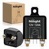 Picture of Nilight 120A Starter Relay 4 Pin Split Charge Relay Switch 12V Continuous Heavy Duty SPST High Current 4 Terminal Car Starter On Off Control Relay for Automotive Car Truck RV Camper