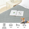 Picture of hyha Waterproof Dog Blanket, Soft Dog Bed Cover Pet Blankets, Waterproof Sofa Couch Cover for Dogs Washable, Reversible Pet Couch Covers for Sofa Furniture (82x82 Inch, Grey/Dark Grey)
