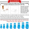 Picture of QUMY 4PCS Dog Boots for Large Dogs, Medium Dog Shoes & Paw Protectors for Hot Pavement, Summer Heat Protection, Mesh Breathable Nonslip Dog Booties for Hardfloors, Walking Running Hiking Blue Size 4