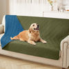Picture of hyha Waterproof Dog Blanket, Soft Dog Bed Cover Pet Blankets, Waterproof Sofa Couch Cover for Dogs Washable, Reversible Pet Couch Covers for Sofa Furniture (52x82 Inch, Green/Navy Blue)