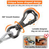 Picture of XiaZ 70ft Tie Out for Dogs, Large Dog Runner Cable Up with Locking Carabiner, Up to 250 Pounds, Pet Chain Trolley System for Outside