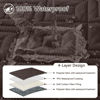 Picture of hyha Waterproof Dog Blanket, Soft Dog Bed Cover Pet Blankets, Waterproof Sofa Couch Cover for Dogs Washable, Reversible Pet Couch Covers for Sofa Furniture (68x82 Inch, Chocolate/Dark Grey)