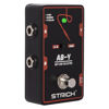 Picture of STRICH Dual Channel ABY Guitar Pedal, Electric Guitar Box Line Selector, Versatile AB Switch, True Bypass for Electric Guitar, Dark Black and Red