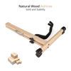 Picture of MUSO Natural Wood Guitar Stand, A-Frame Folding Holder, Easy Assembly and Portable, For Guitar,Bass,Ukulele,Banjo,Cello,Mandolin,Durable and Solid (Ashtree)