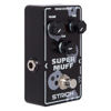 Picture of STRICH Distortion Guitar Pedal, Morpher Distortion, Super Muff Analog, Tight, Classic Crunch 80s Metal, True Bypass for Electric Guitar, White and Black