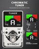 Picture of STRICH Tuner Pedal, Silver, Compact with Large Color Screen - Precision Chromatic Drop Tuning, 430-450Hz A4, True Bypass for Electric Guitar & Bass