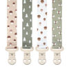 Picture of Stadela Baby Pacifier Clip Leash Soothie Holder Unisex for Girl or Boy 4 Pack Gift Set Universal Fit