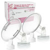 Picture of Nenesupply 30mm Flange and Duckbil Valves Compatible with Spectra S1 Spectra S2 Breastpump Replacement to Spectra Pump Parts and Spectra Flange Replace Spectra Duckbill Valves and Spectra Accessories